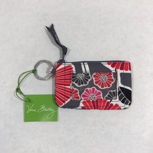 Vera Bradley Cherry Blossoms Floral Zip ID Case